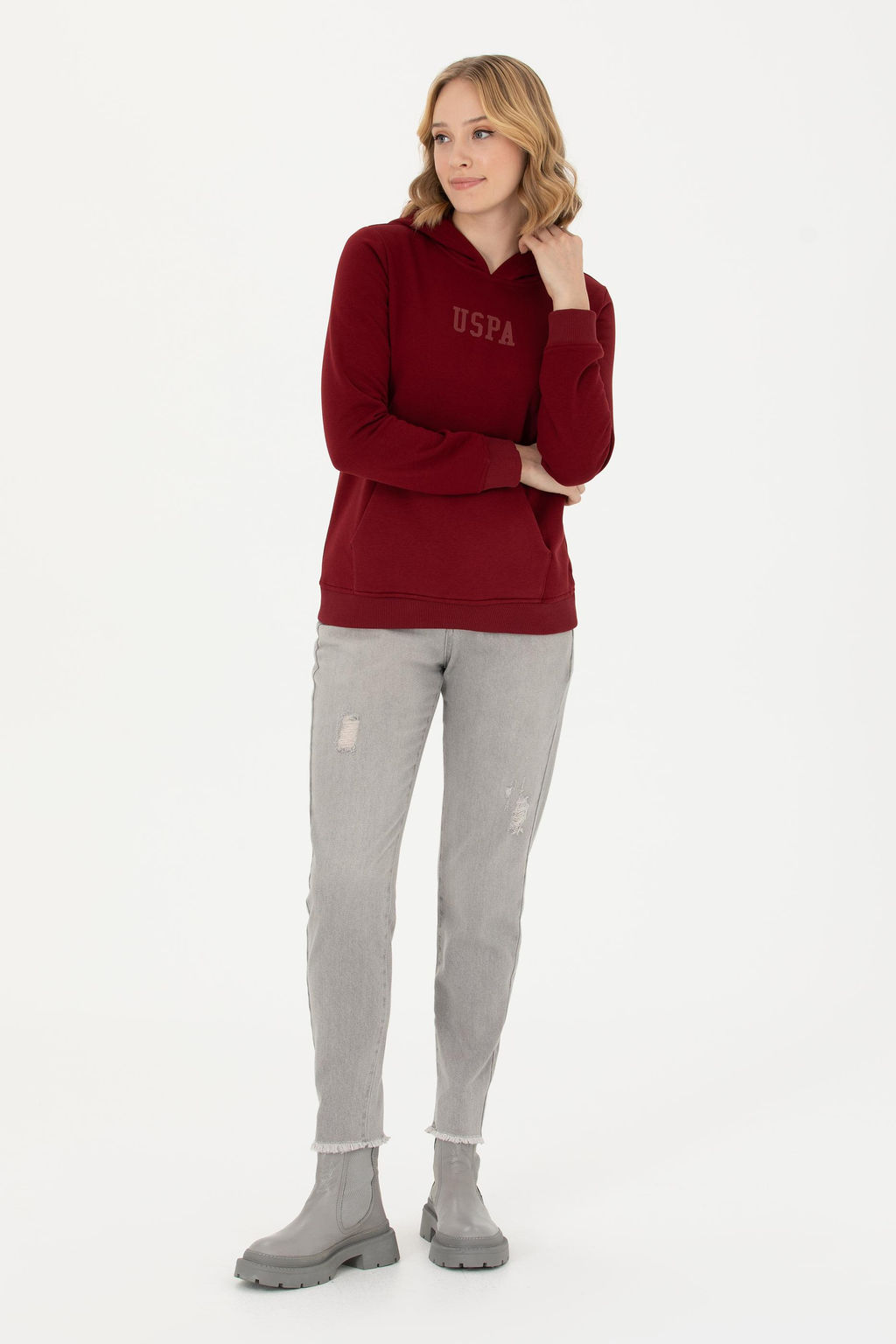 Женские серые джинсовые брюки - U.s. polo assn фото 15
