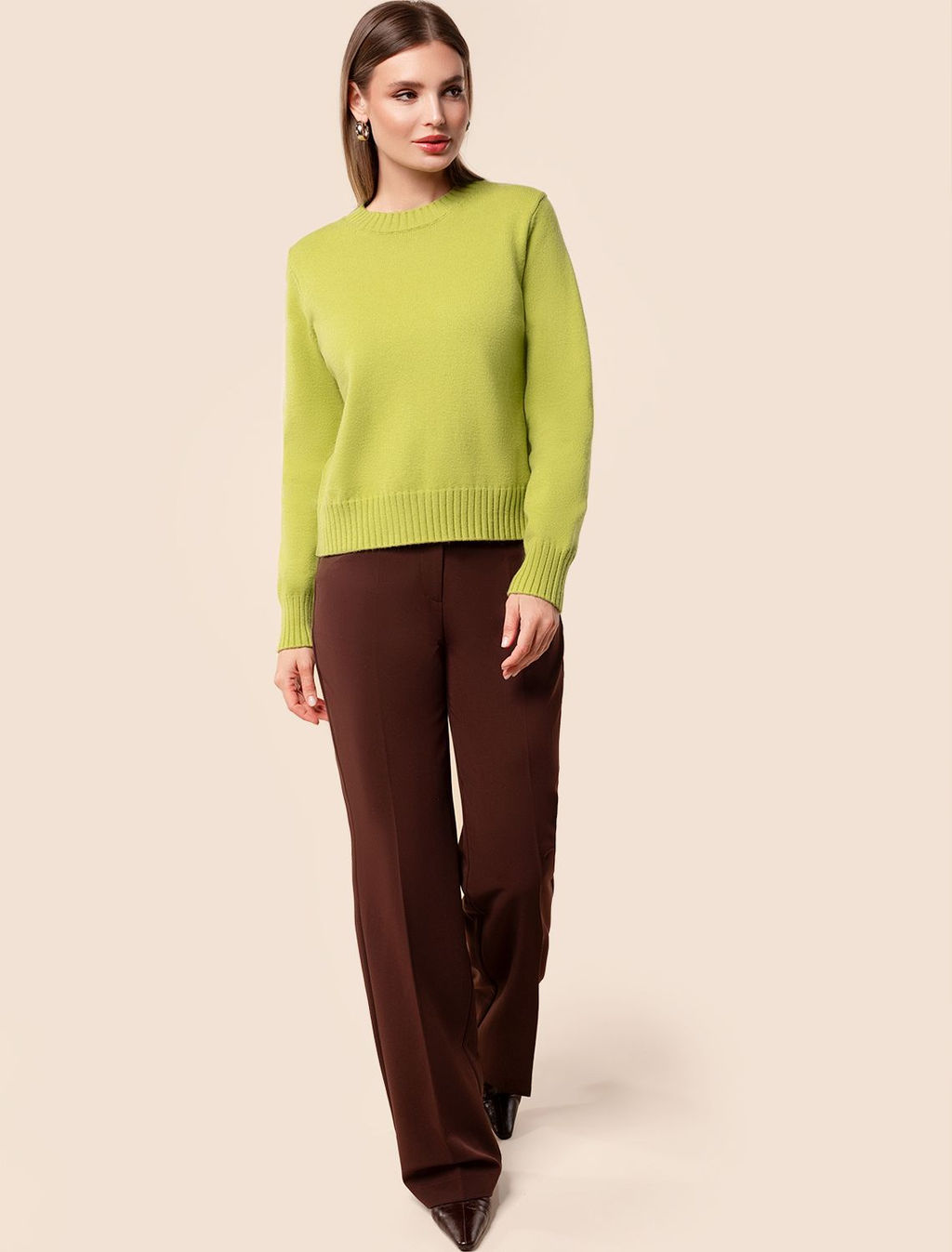 VILATTE / Укороченный джемпер из пряжи с кашемиром  фото 6