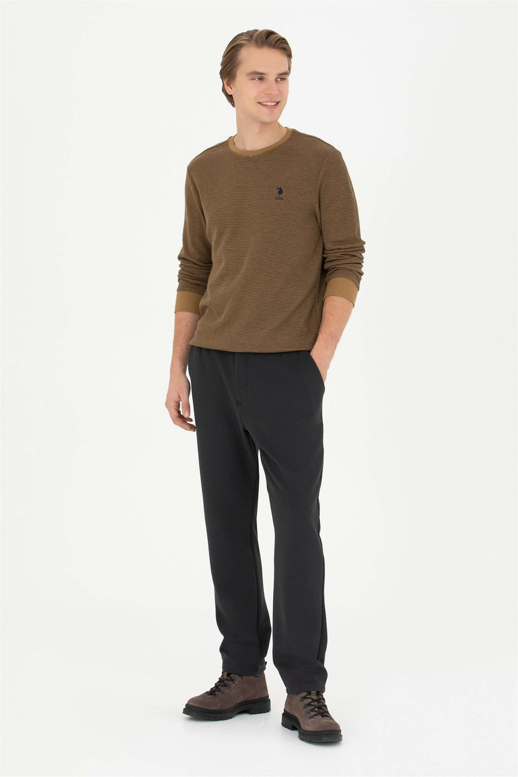 Мужские спортивные штаны антрацитового цвета Неожиданная скидка в корзине - U.s. polo assn фото 3