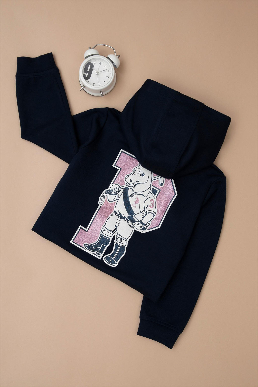 Темно-синий свитшот для девочки - U.s. polo assn фото 5