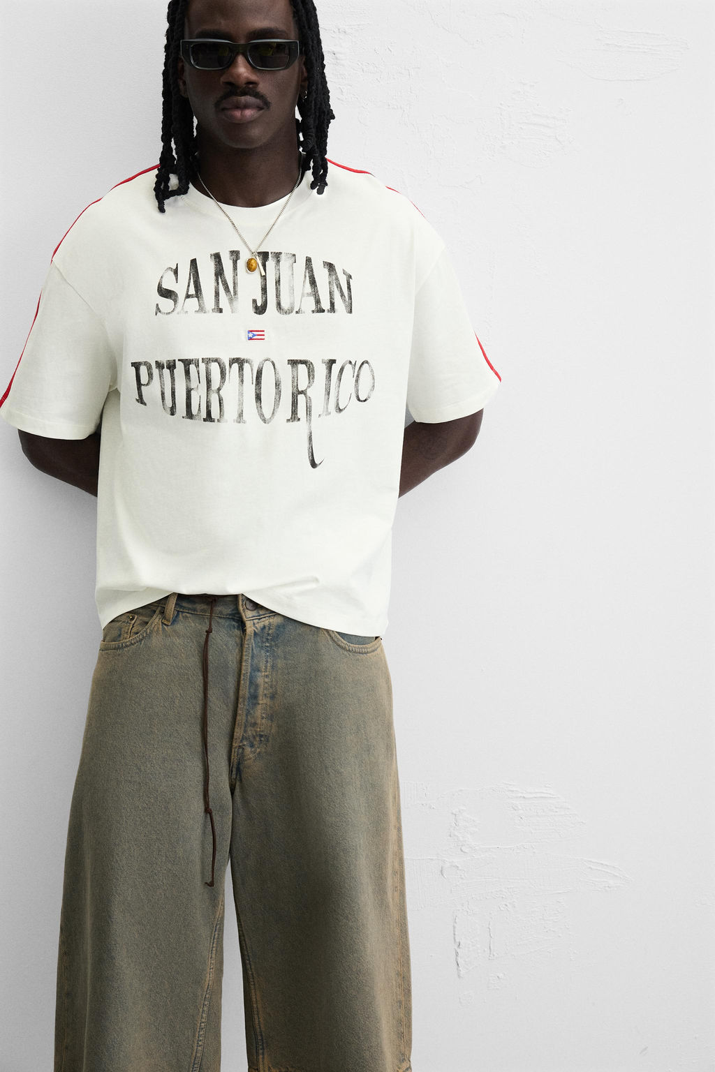 FLAG EMBROIDERY T-SHIRT - Zara фото 5