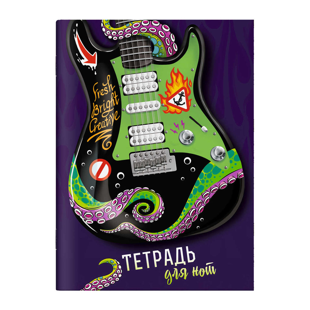 Тетрадь для нот 16 л. арт. 63522 РОК-СТИЛЬ