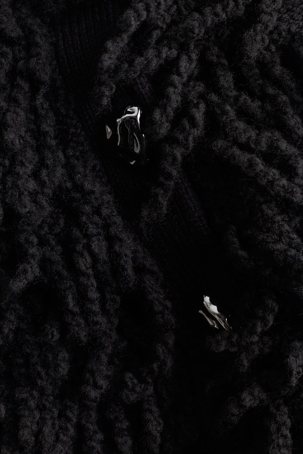 Sueter sin mangas en mezcla de lana con flecos - H&m фото 6