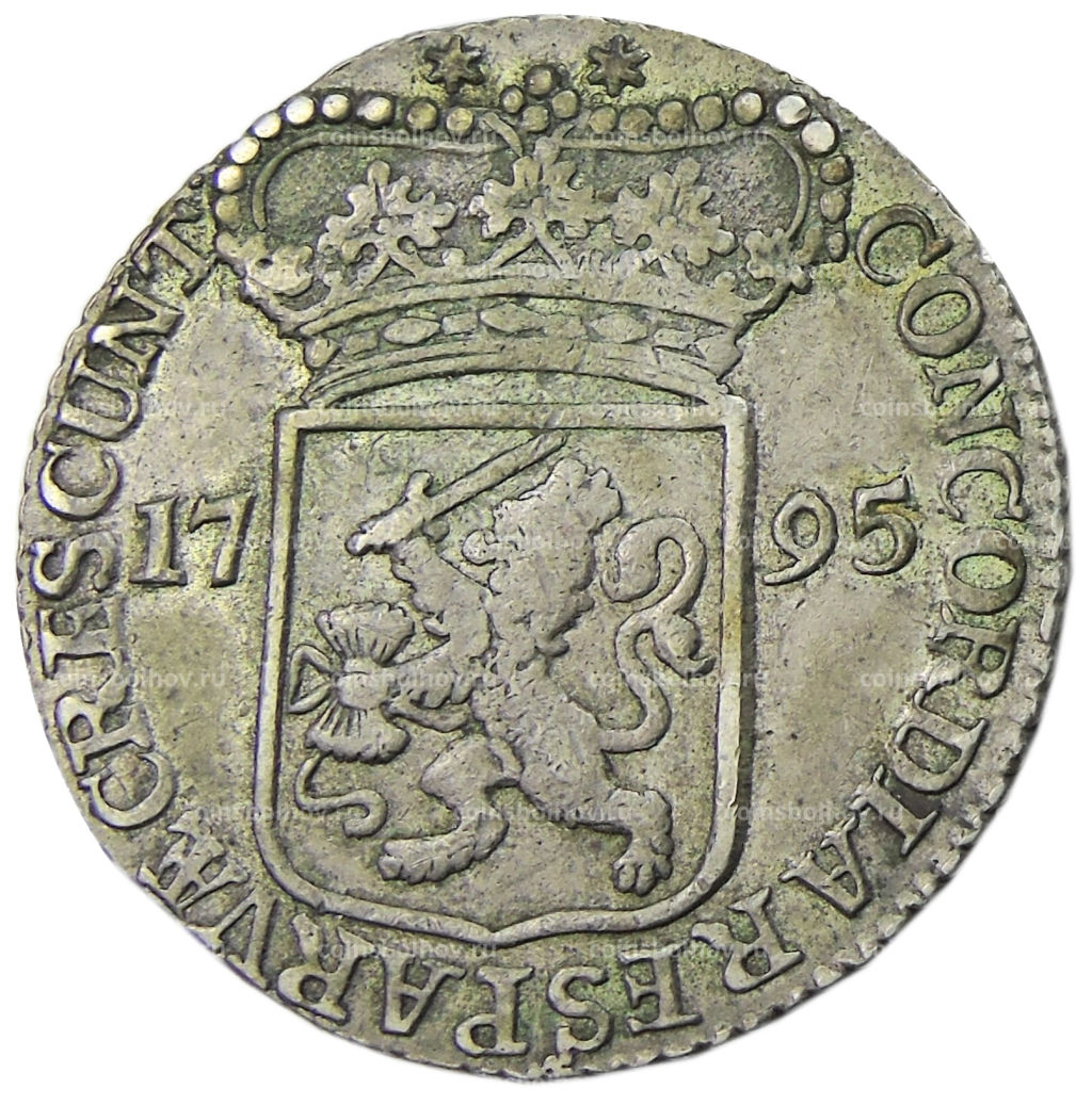 1 дукат 1795 года Голландия  Зеландия