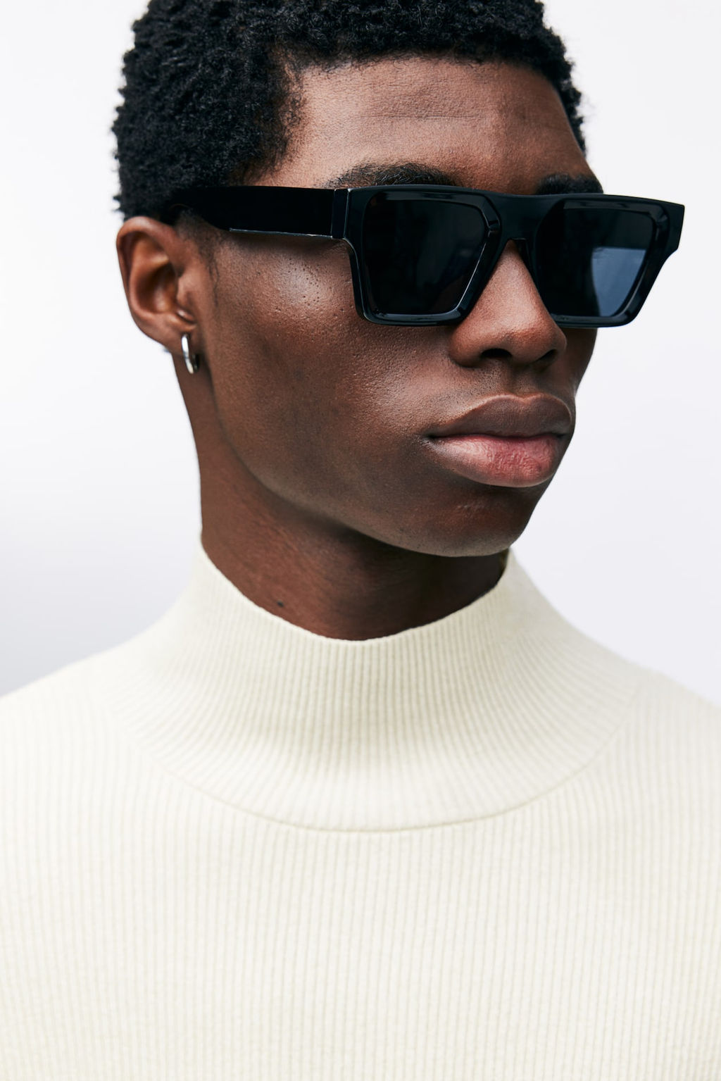 Jersey brillante con cuello perkins Slim Fit - H&m фото 4