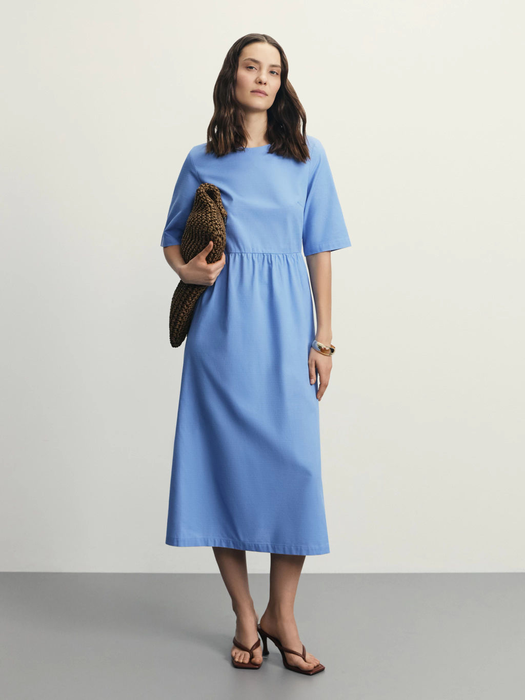 Платье миди из хлопка / Zarina