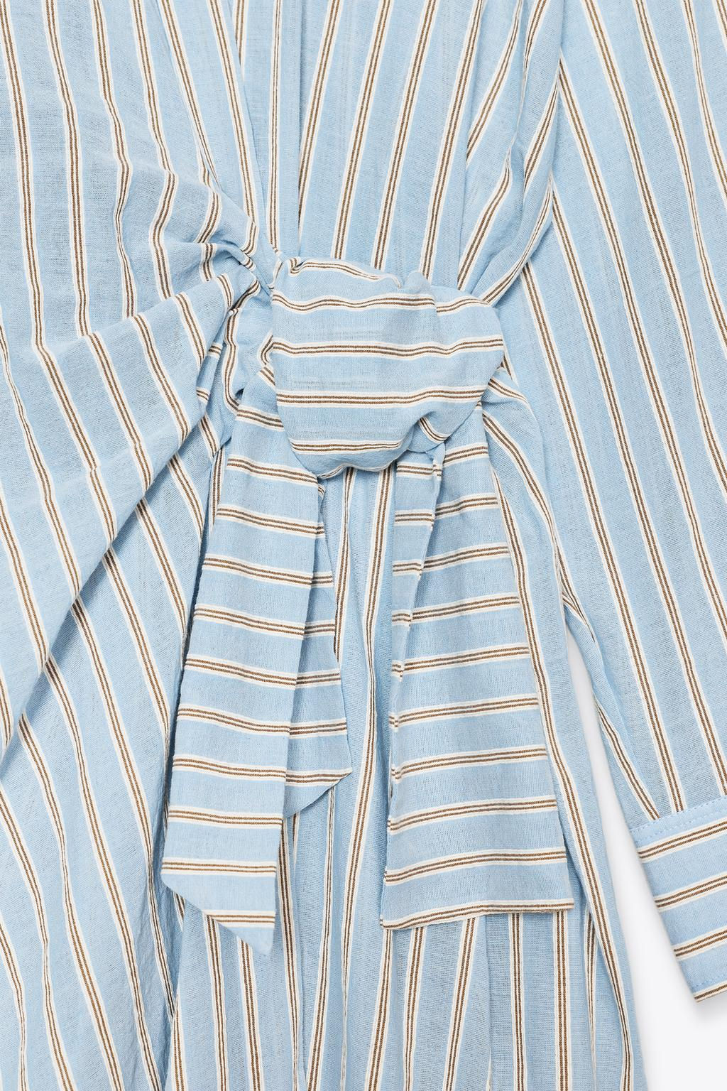 ZW COLLECTION STRIPED WRAP DRESS - Zara фото 9