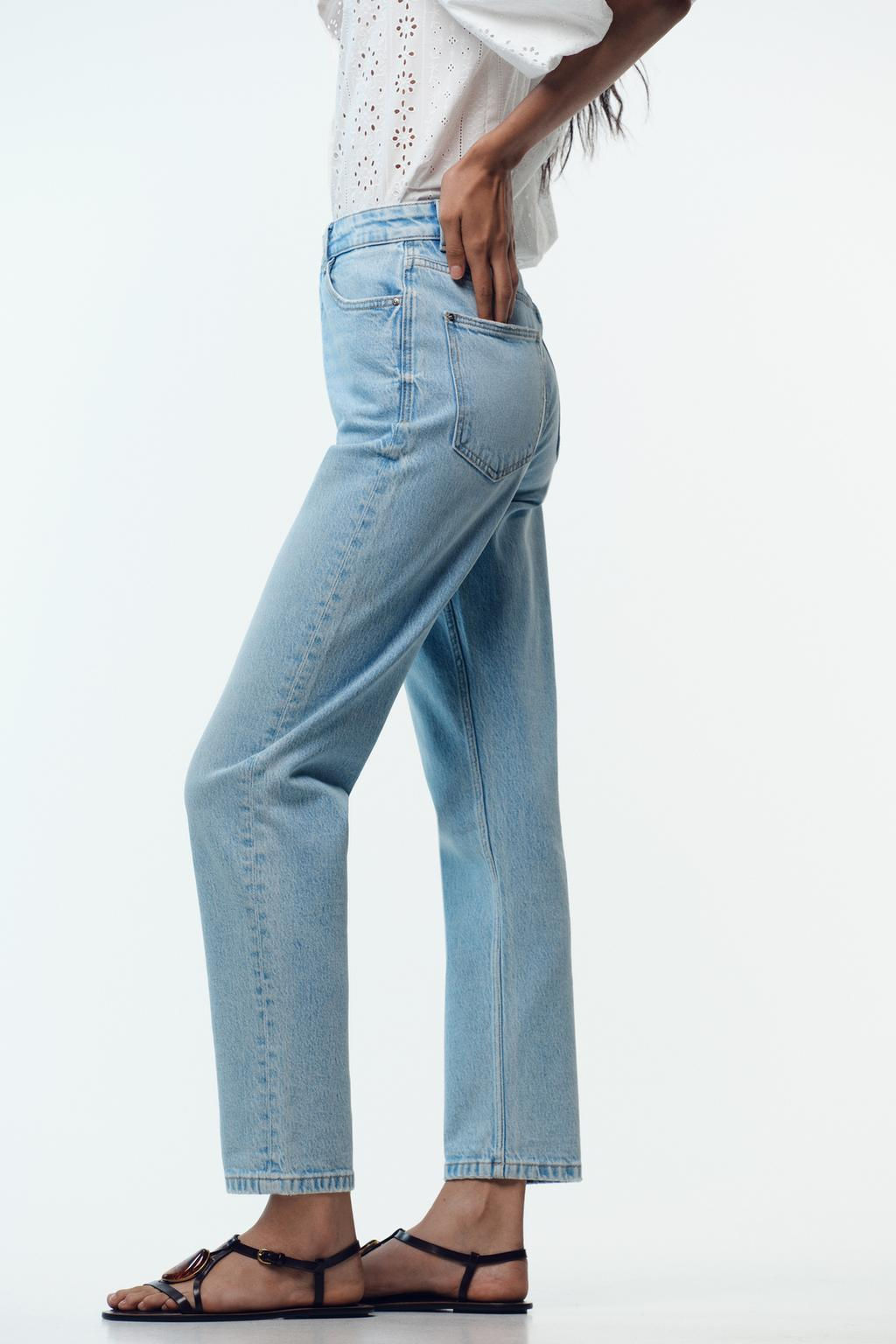 Z.01 MOM FIT COMFORT HIGH-WAIST JEANS - Zara фото 8
