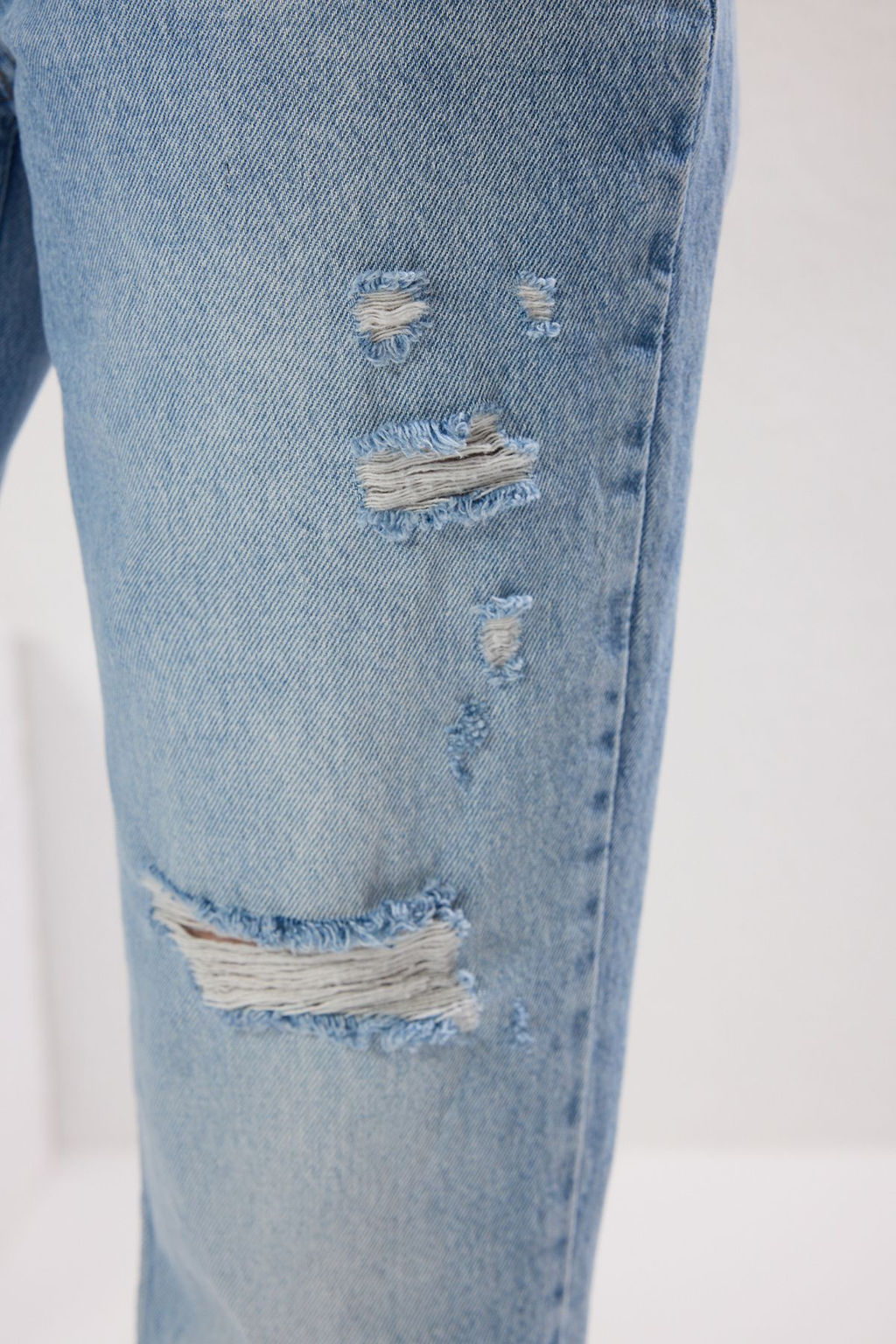 Ac?k Mavi More Sustainable Y?rt?k Detayl? Normal Bel Uzun Straight Jeans TWOSS25JE00220 - Trendyolmilla фото 4