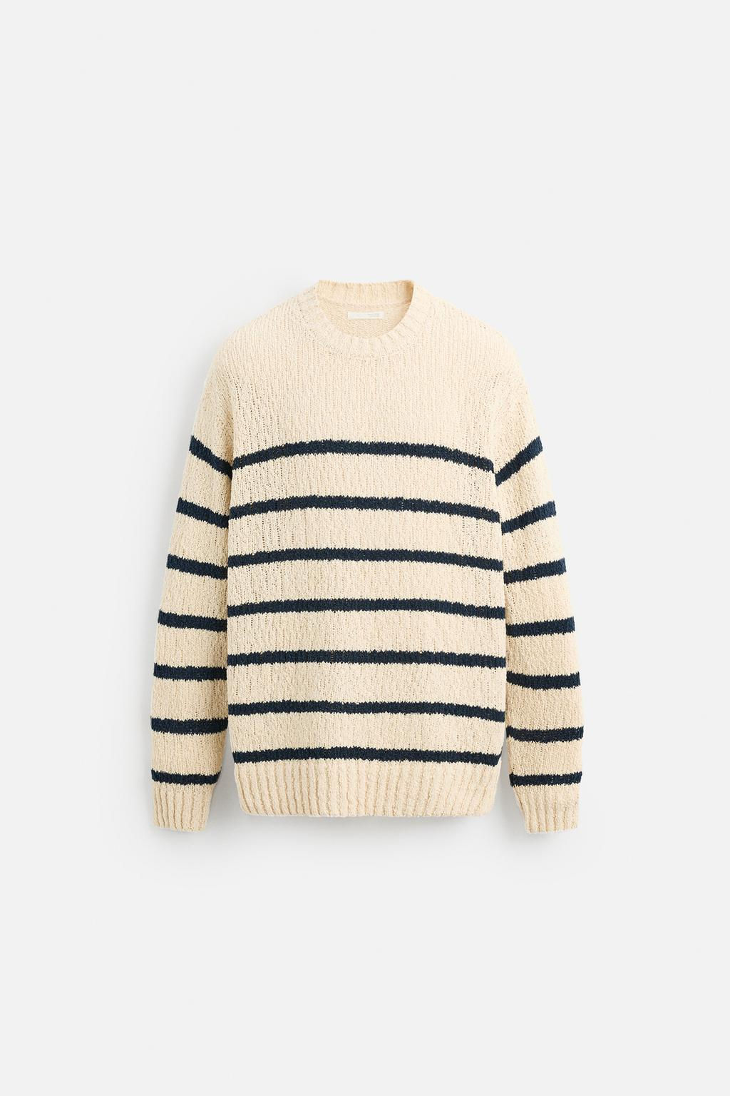 TEXTURED STRIPE SWEATER - Zara фото 7