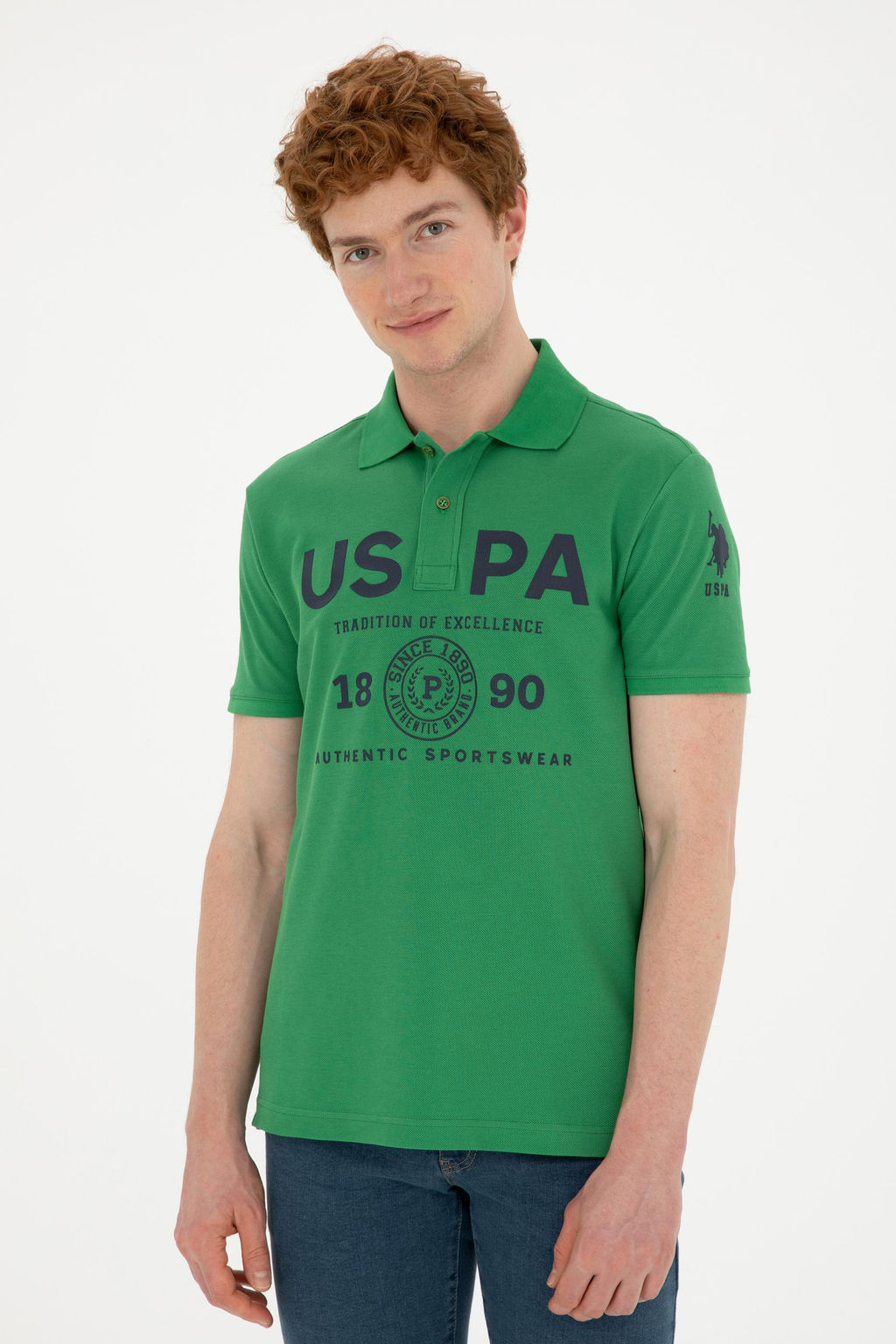 Мужская зеленая футболка Неожиданная скидка в корзине - U.s. polo assn фото 10