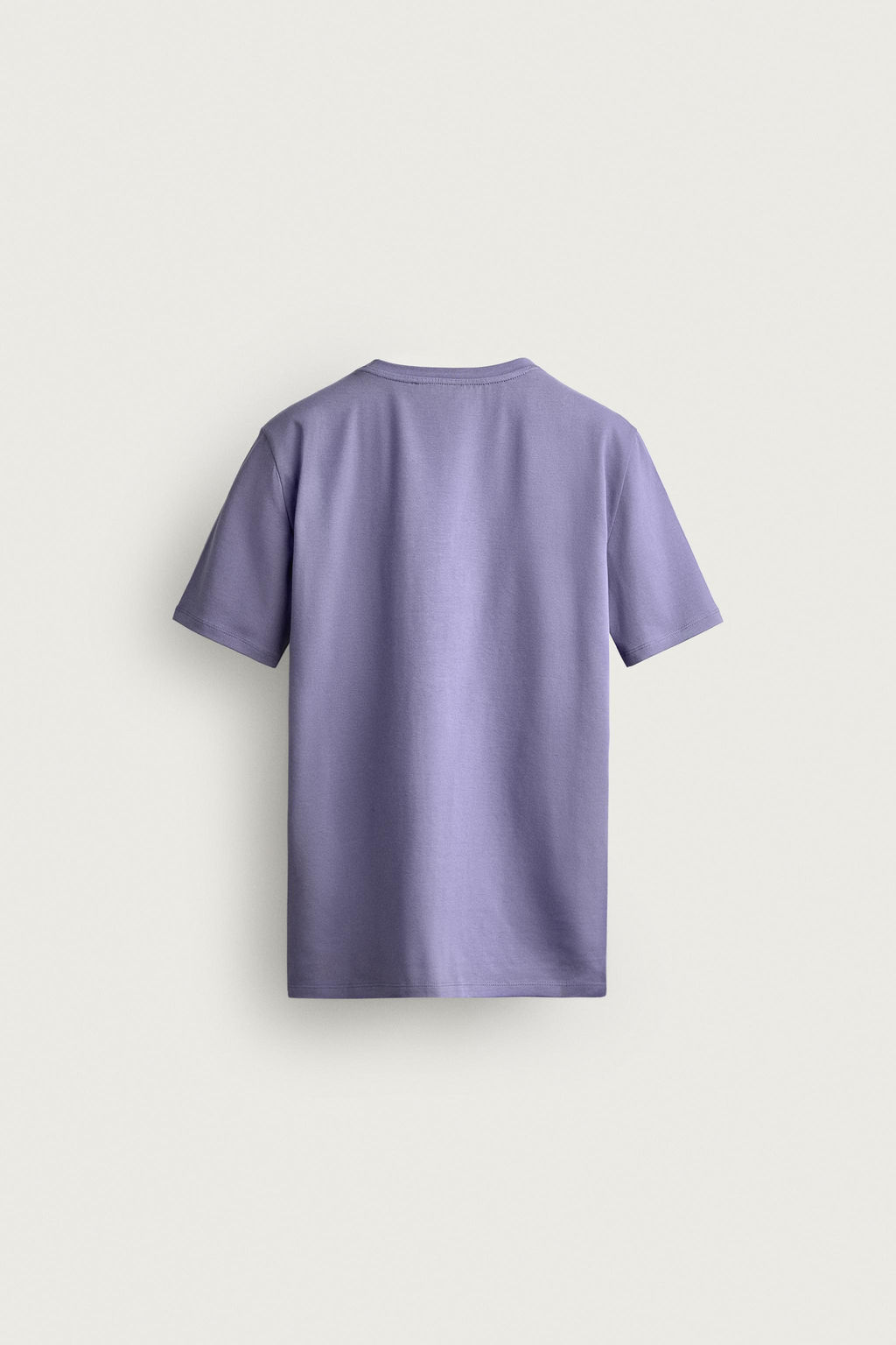 CAMISETA SLIM FIT B?SICA /01 / Malva claro - Zara фото 7
