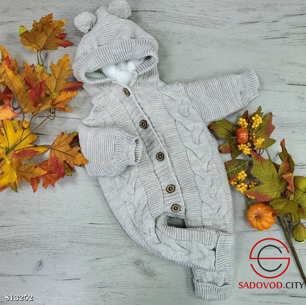 Комбинезон с капюшоном на меху + пинетки - Bruno фото 6