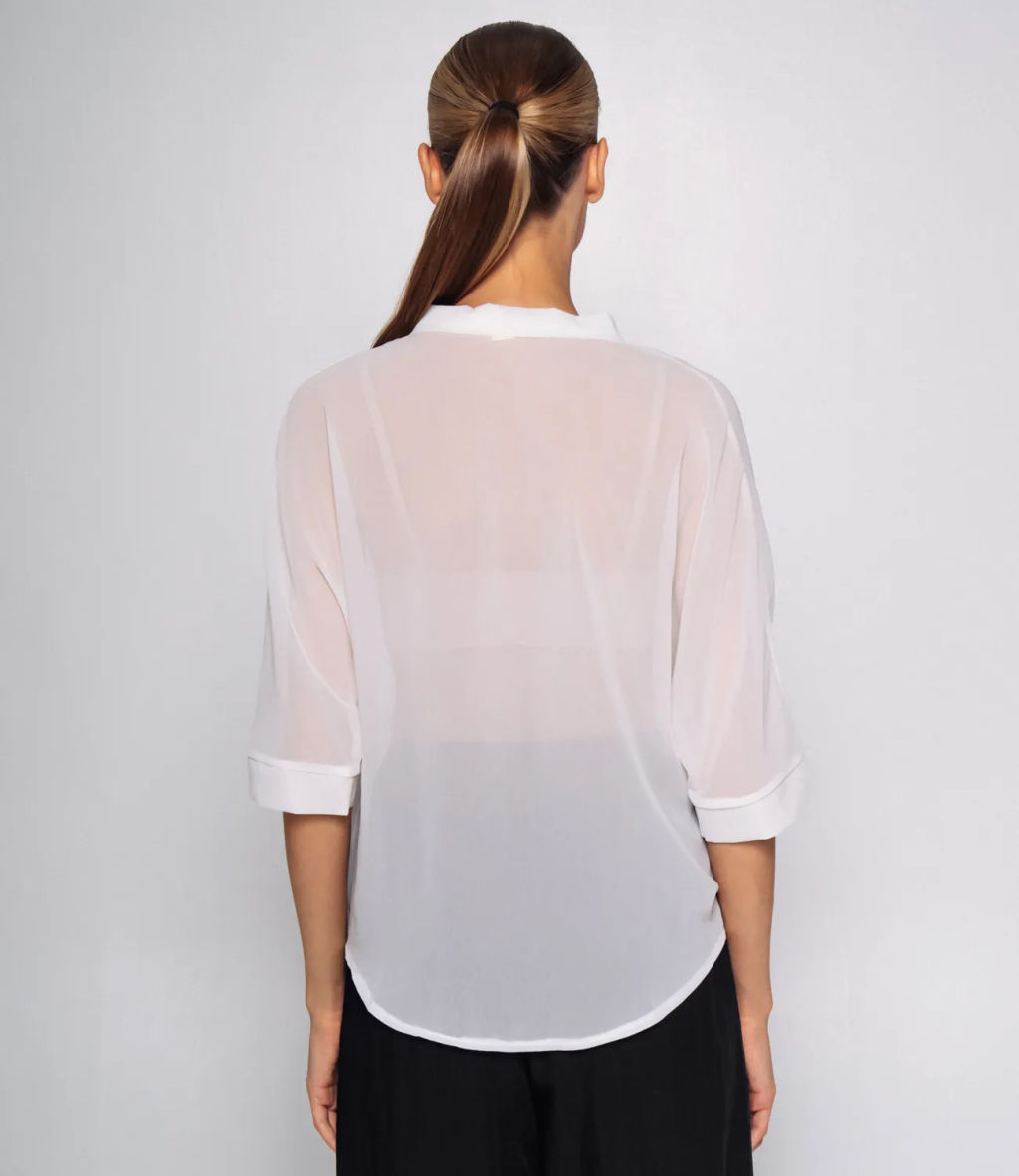 Блуза #КТ9129 (1), белый - Dommod фото 3