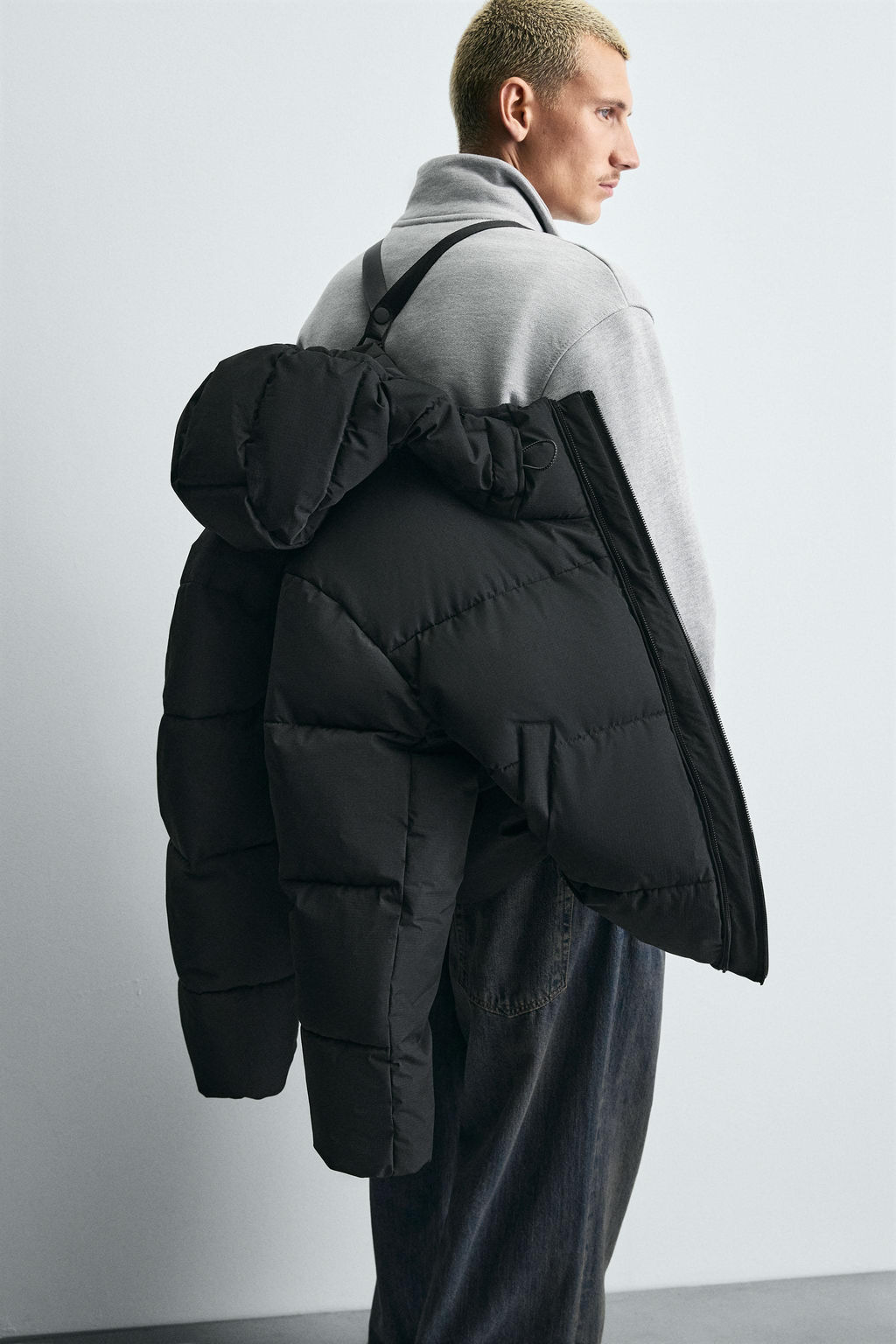 HOODED PUFFER JACKET - Zara фото 8