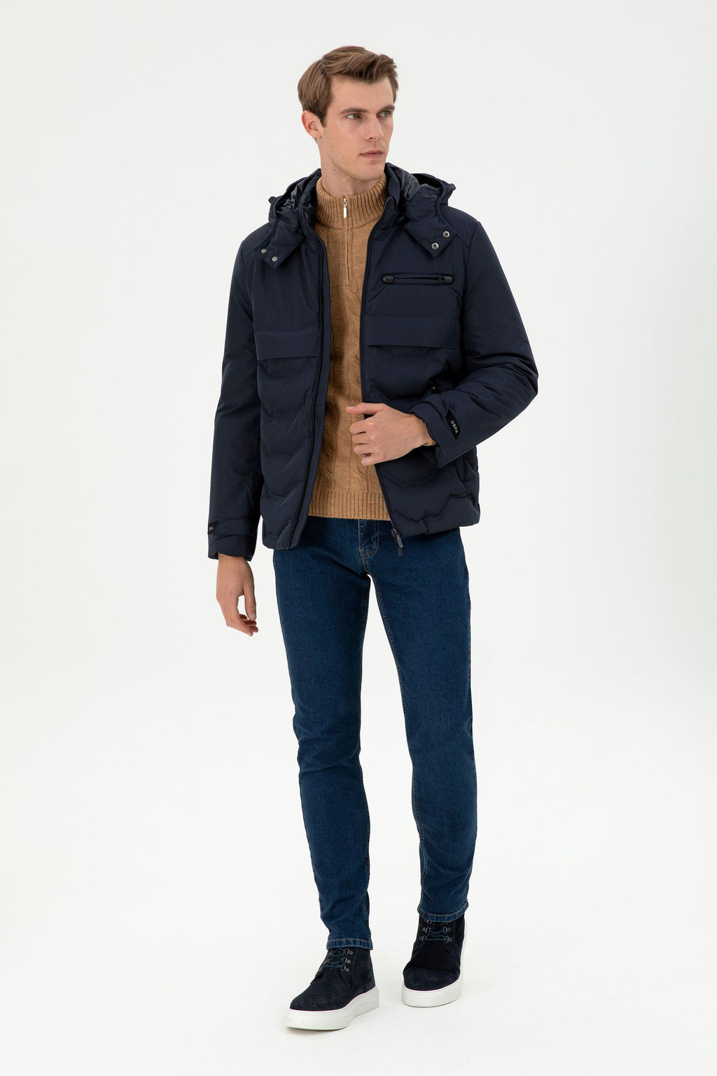 Мужское темно-синее пальто - U.s. polo assn фото 4