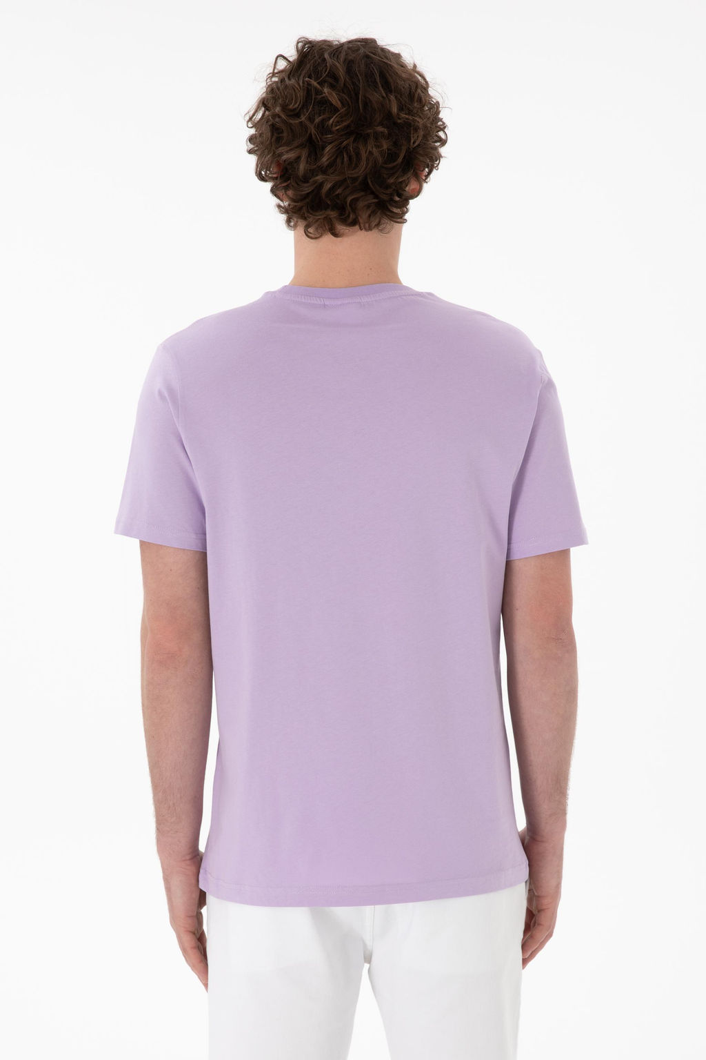Erkek Regular Fit Bisiklet Yaka Lila Basic Ti__rt Sepette S_rpriz _ndirim - U.s. polo assn фото 6
