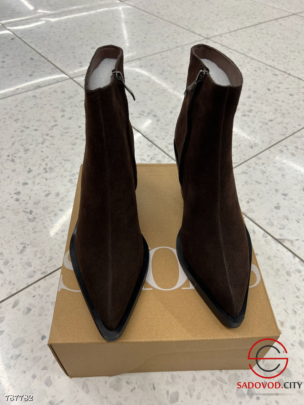 Женские замшевые ботинки на каблуку - Bruno фото 7