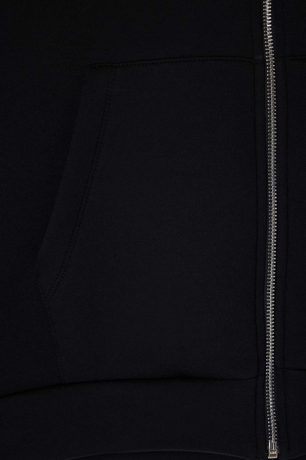 Wardrobe Essentials Siyah Oversize Kapusonlu Orme Sweatshirt |TWOAW26SW00018