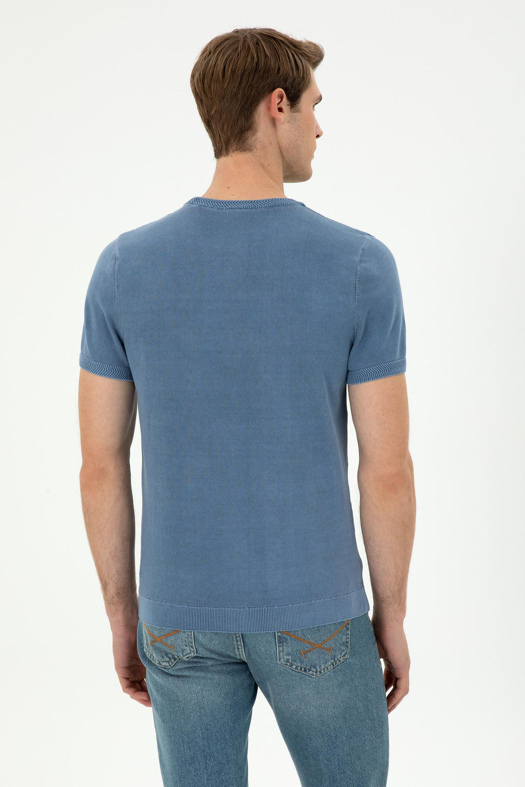 Мужской свитер цвета индиго Неожиданная скидка в корзине - U.s. polo assn фото 5