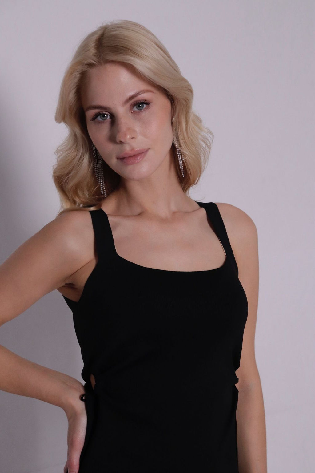 Мини-платье чёрное - Martichelli фото 9