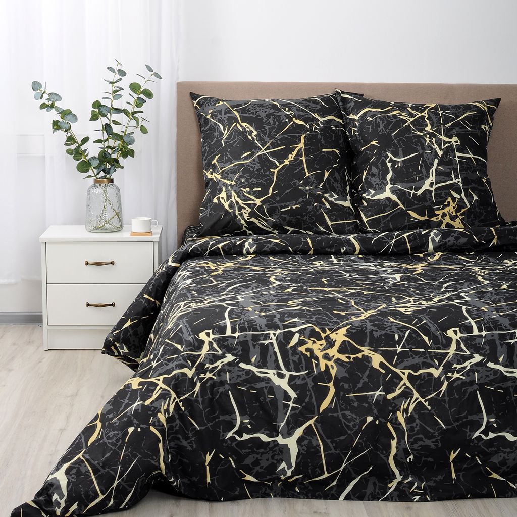 КПБ Simple Life евро, бязь, 100 % хлопок, пл. 120 гр./кв.м., Ромбы голубые ОП Пододеяльник 205*217, простыня 240*217, наволочка 70*70 (2 шт.) - Традиция фото 7