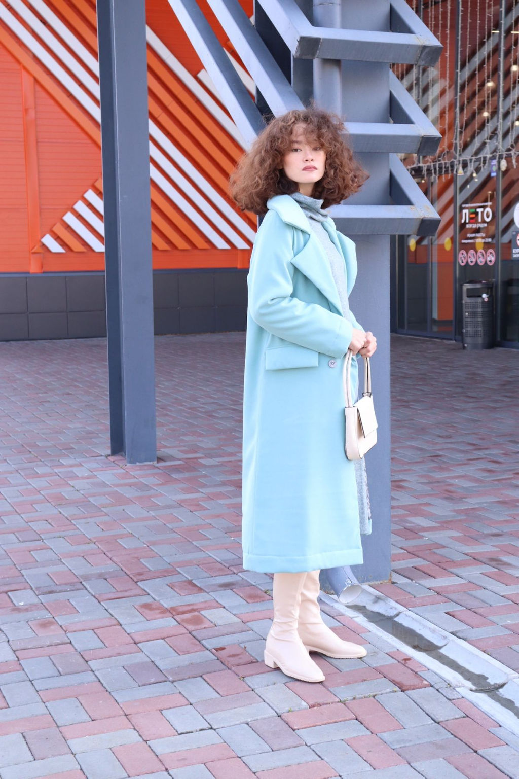 Martichelli Куртка удлинённая в цвете Tiffany  фото 11