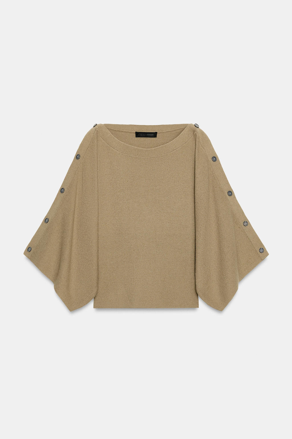 JERSEY PUNTO MANGA CAPA BOTONES / Beige claro - Zara фото 5