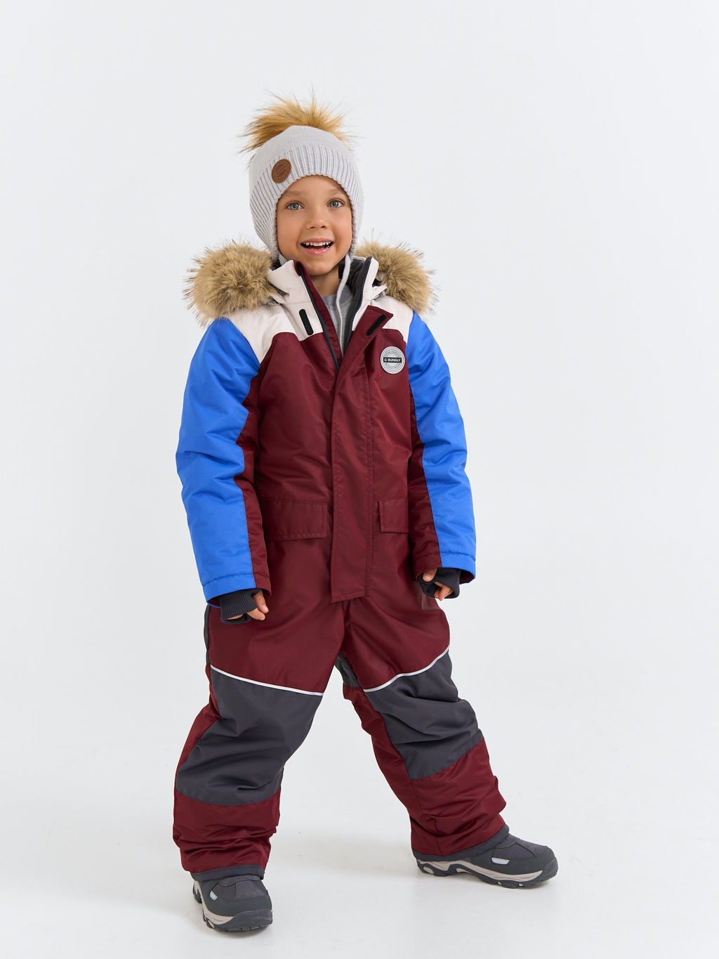 Комбинезон зимний с системой роста Гранат