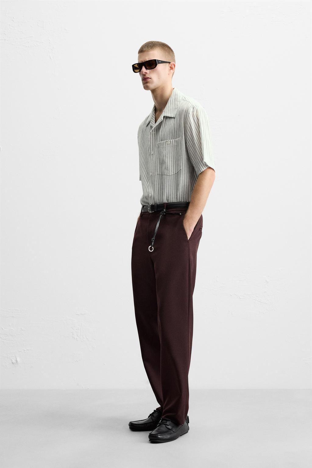 CREASED JACQUARD SHIRT - Zara фото 4