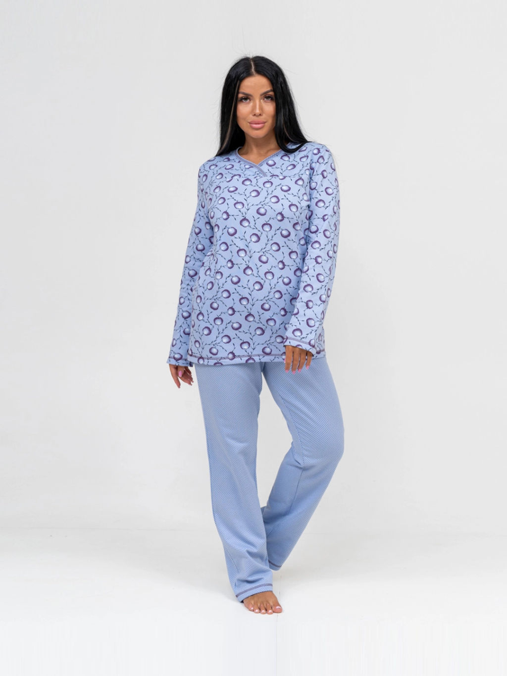 Пижама женская, цвет фиолетовый