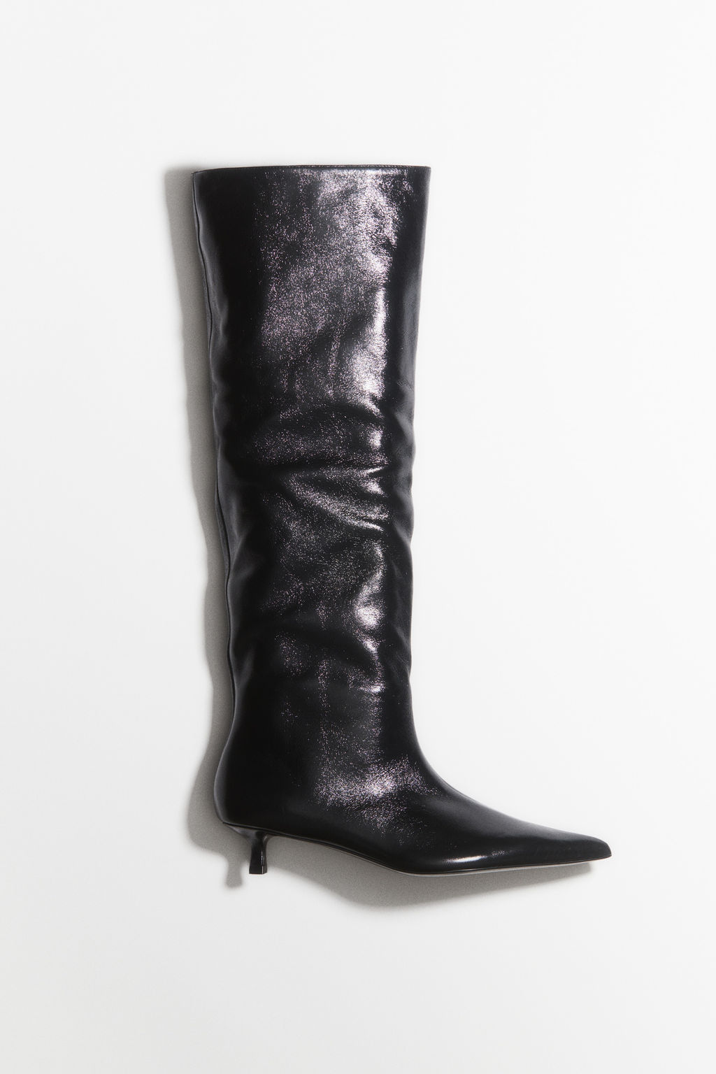 Botas de piel con tac?n kitten - H&m фото 7