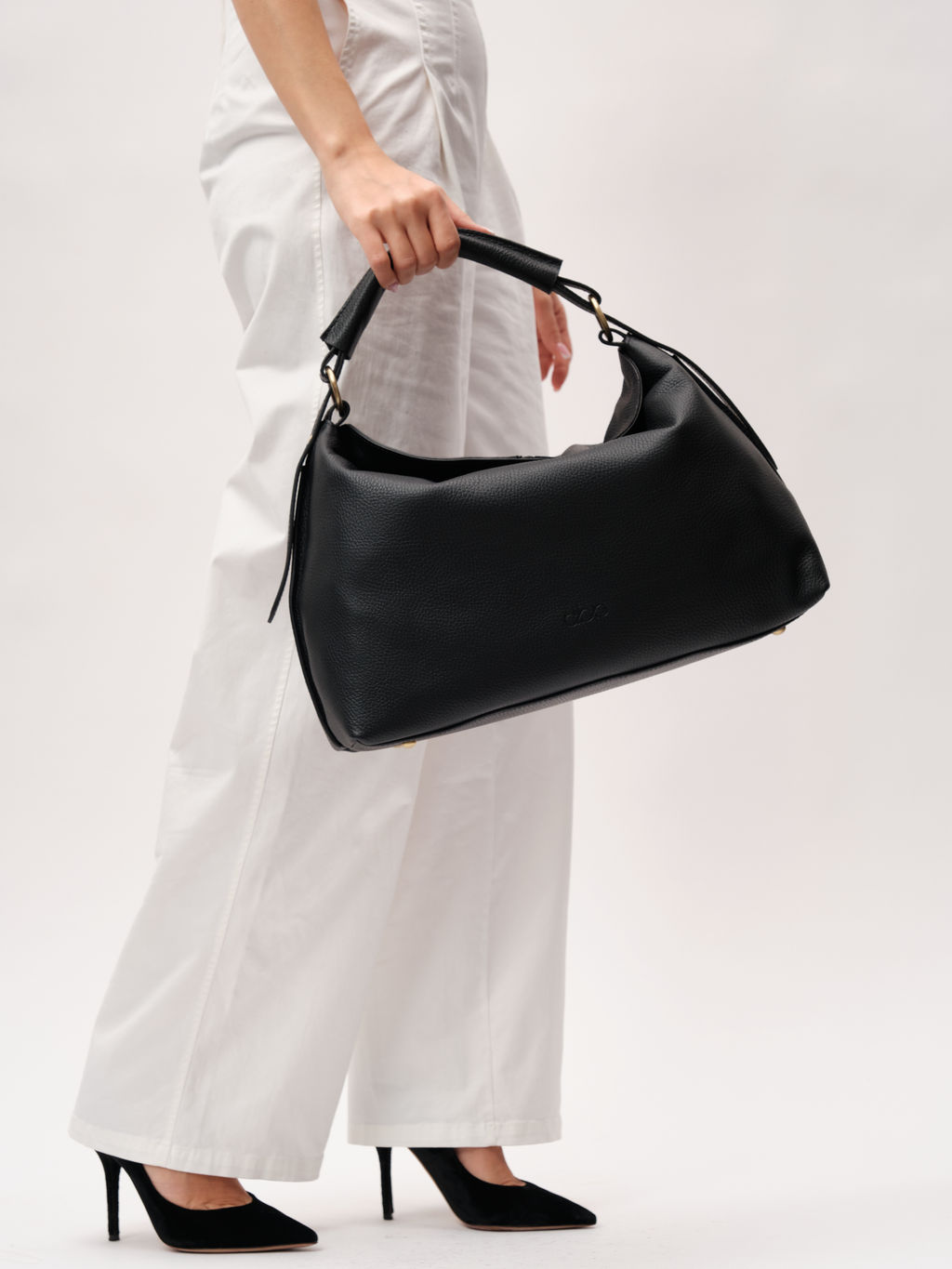 Кожаная сумка Andrea DBR 31374 черный фото 4