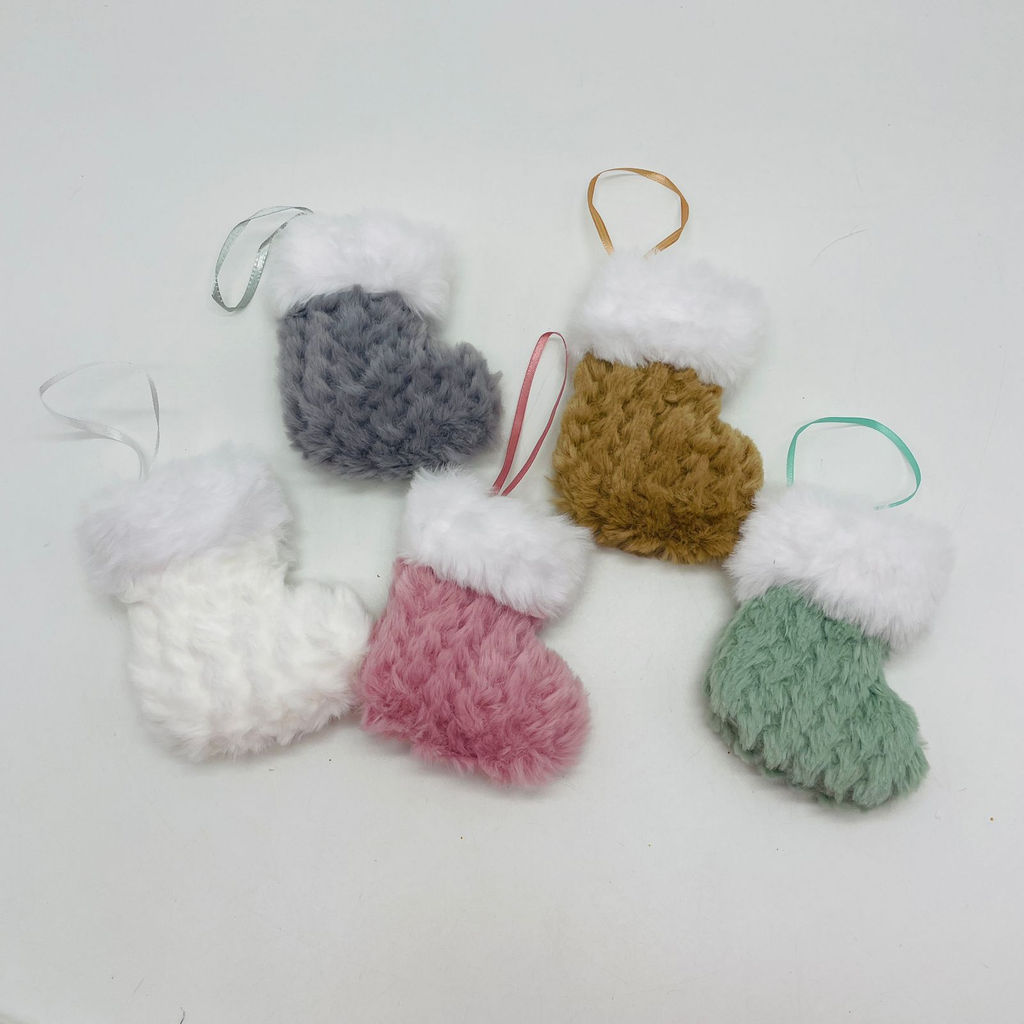 Елочная игрушка - Носочек 10 см 12 шт в уп (арт. 23A-3167) - Ип лебедев о.ю фото 3