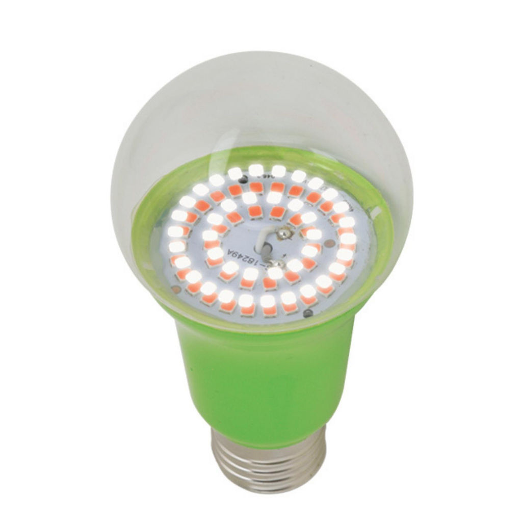LED-A60-15W/SPSB/E27/CL PLP30GR Лампа светодиодная для растений. Форма "A", прозрачная. Спектр для рассады и цветения. Картон. ТМ ФитоЛето