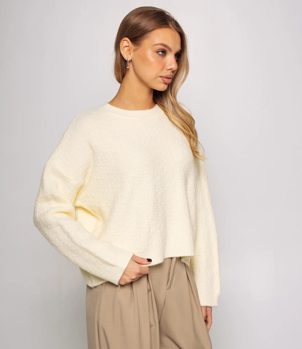 Джемпер #КТ6137, кремовый - Dommod фото 2