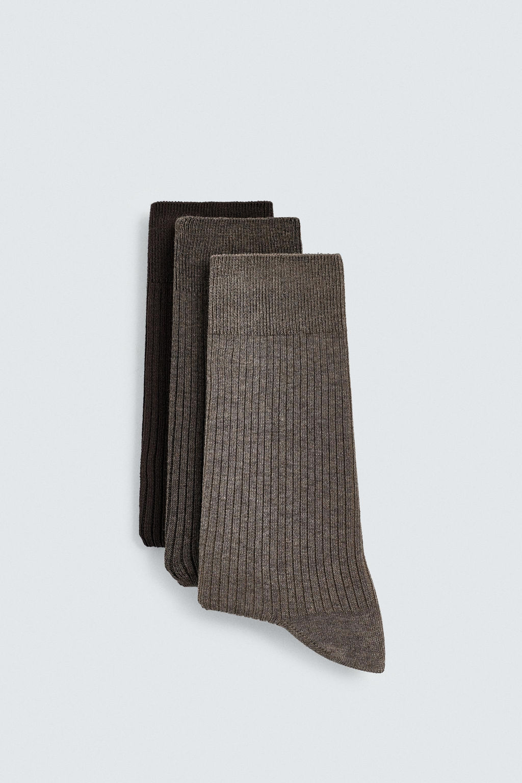 3-PACK OF MEDIUM WEIGHT RIB SOCKS - Zara фото 5