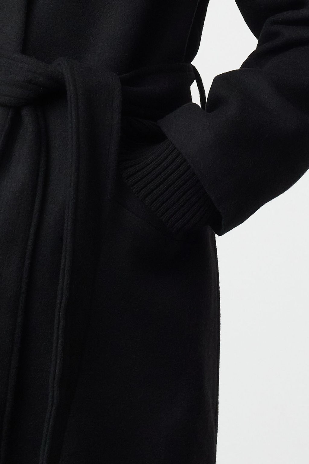 Siyah Aksesuar Detayl? Vatkal? Oversize Kusakl? Yunlu Kaban TWOAW25KB00033