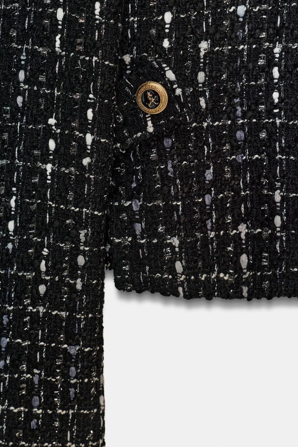 TEXTURED METALLIC THREAD BLAZER - Zara фото 12