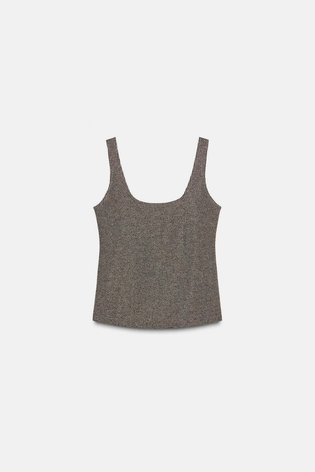 METALLIC THREAD STRAPPY TOP - Zara фото 6