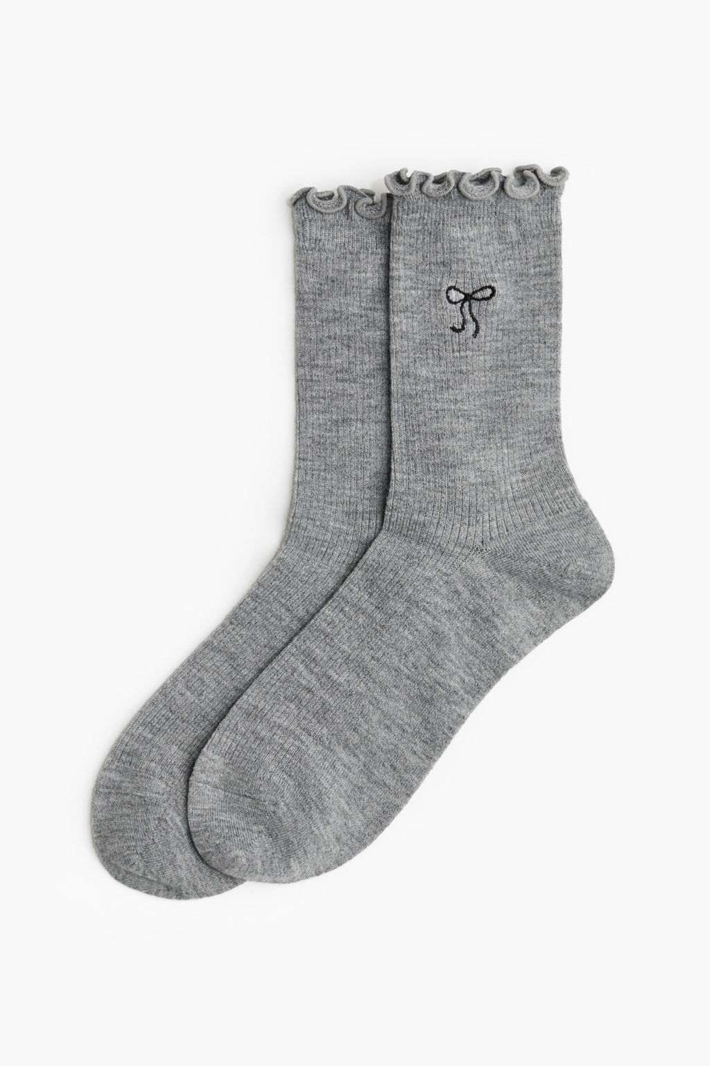 Pack de 2 calcetines en mezcla de lana - H&m фото 3