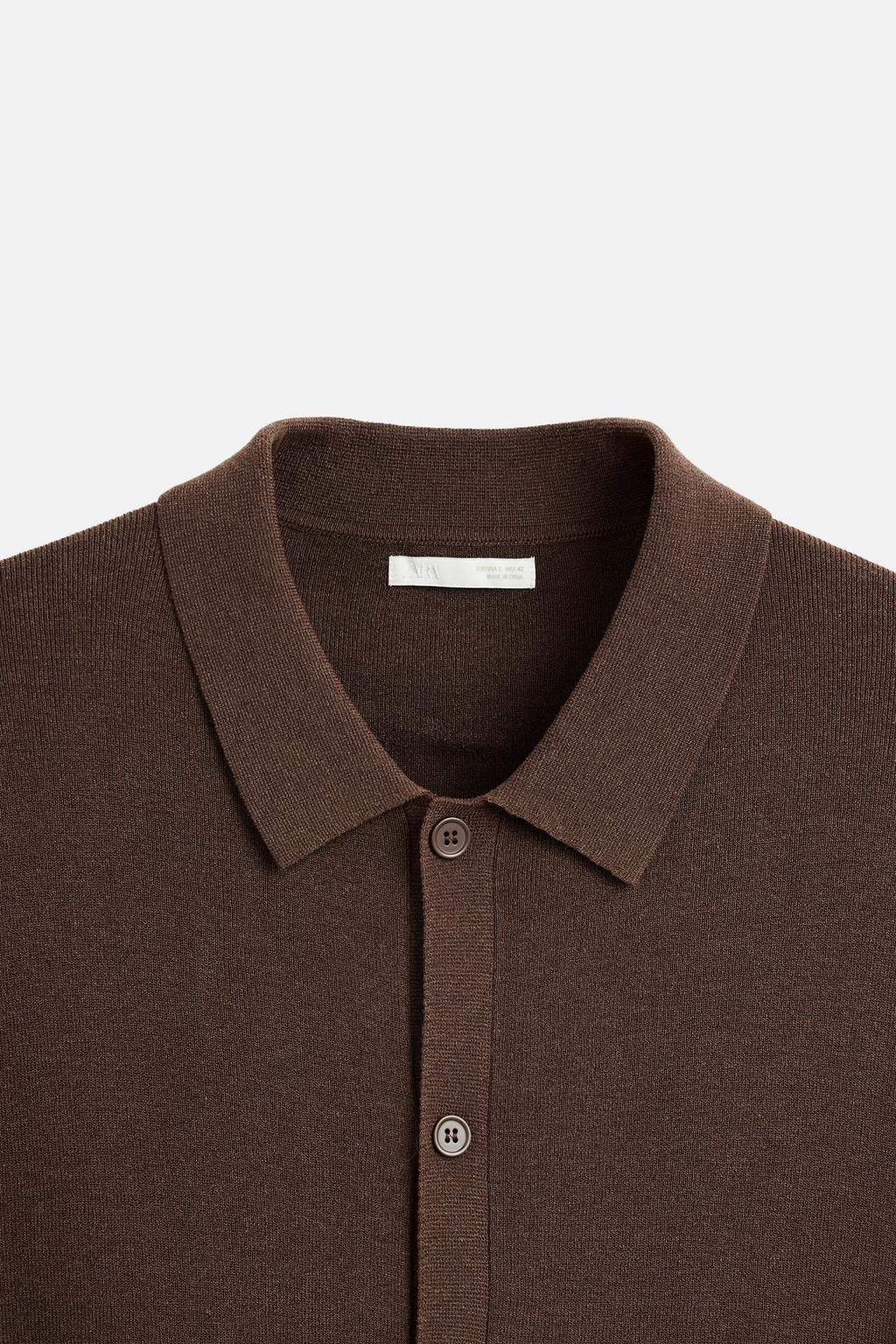 FLOWING KNIT SHIRT - Zara фото 9