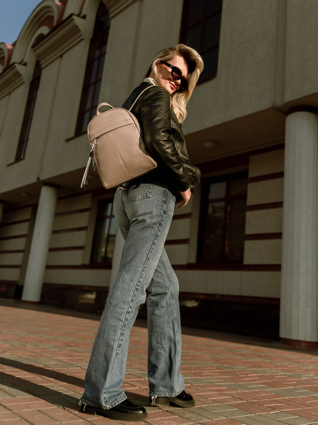 Бежевый рюкзак S.Lavia  фото 12