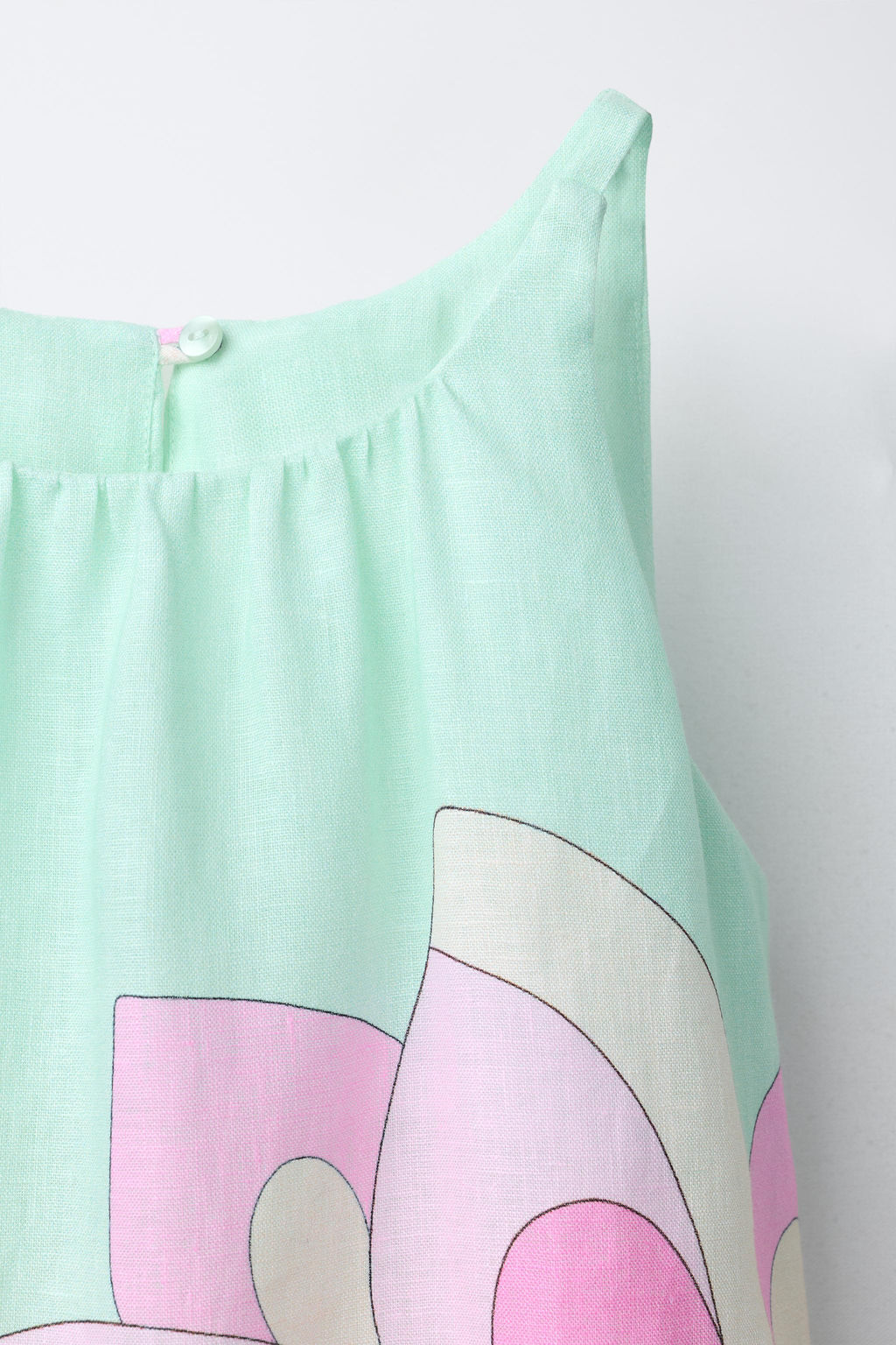 VESTIDO ESTAMPADO FLOR / Azul / Verde - Zara фото 3