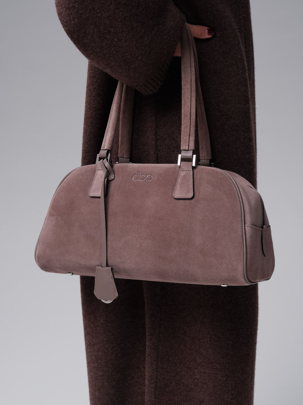 Замшевая сумка Charlotte DBR 31358 капучино  фото 4