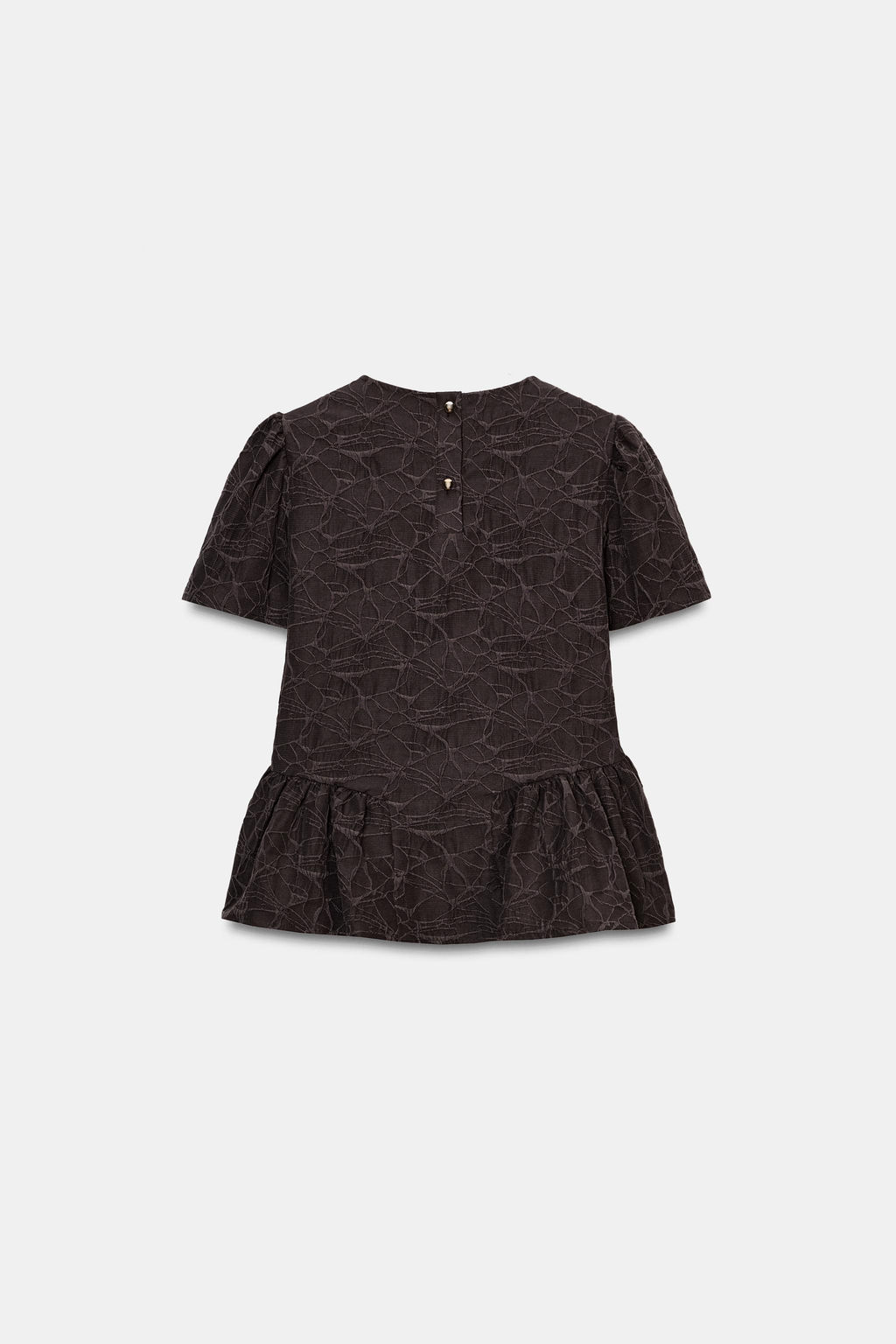 TOP GLOBO PEPLUM / Marr?n - Zara фото 7