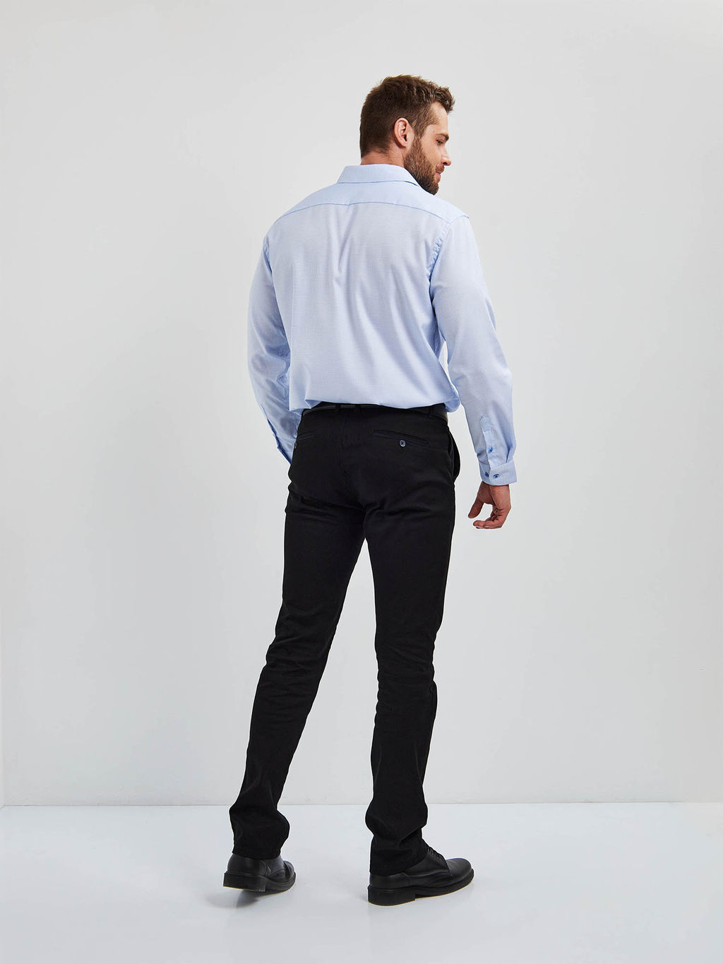 Сорочка мужская длинный рукав GREG 124/237/5806/ZN/1p STRETCH  фото 9