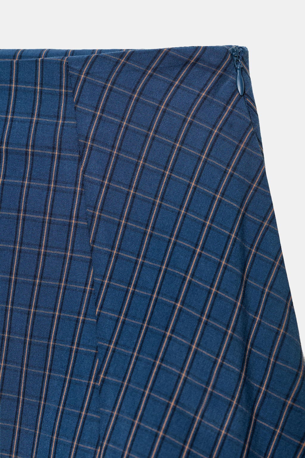 CHECKED PLEATED MIDI SKIRT - Zara фото 9
