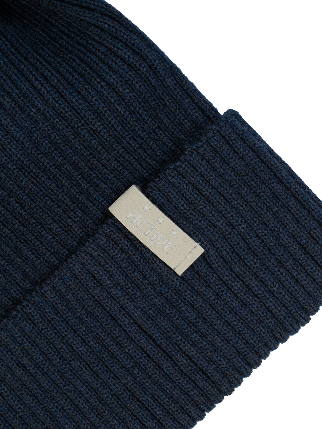 Шапка вязаная темно-синяя Ш-102/1 (58)