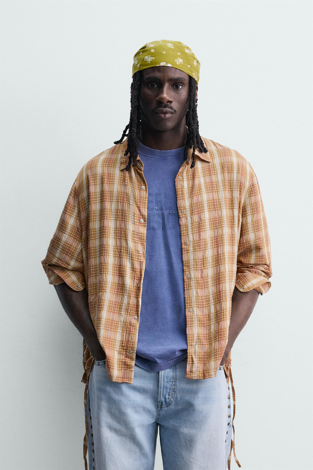 Блузка Camisa Fluida оранжевая